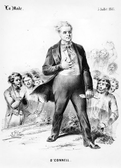 1843年7月5日、ラモードのダニエルオコネル 作： J. Platier